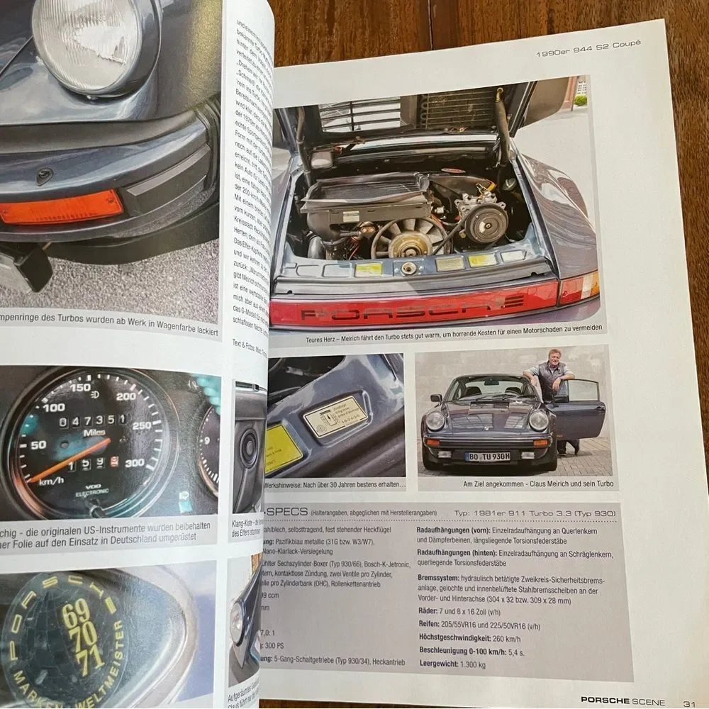Porsche Scene Live Magazine Issue July/August 2014 GERMAN